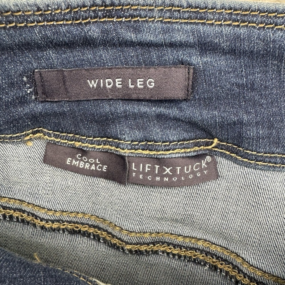 NYDJ Cool Embrace Wide Leg Denim Crop Jeans 8P Seredipity Blue - Picture 5 of 12